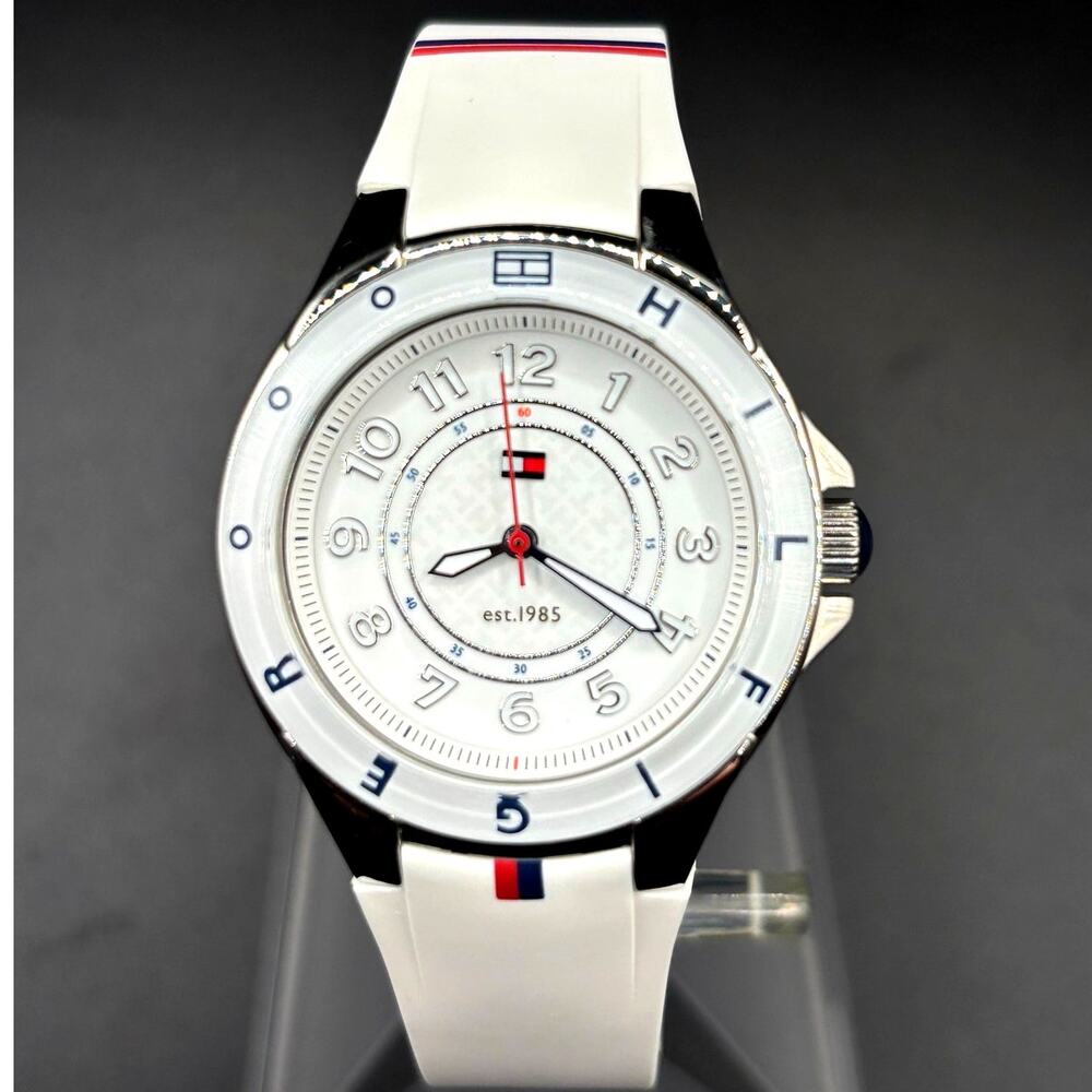 Tommy Hilfiger Carley 1781271 Women’s White Silicone Quartz Watch 34mm